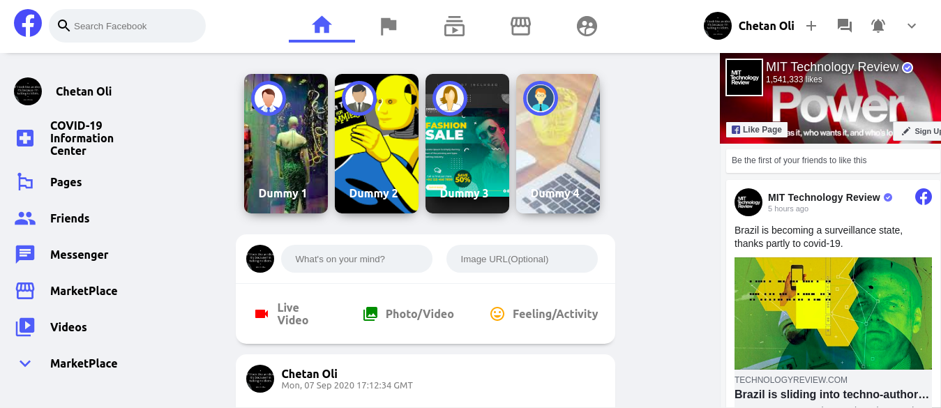 Facebook Clone
